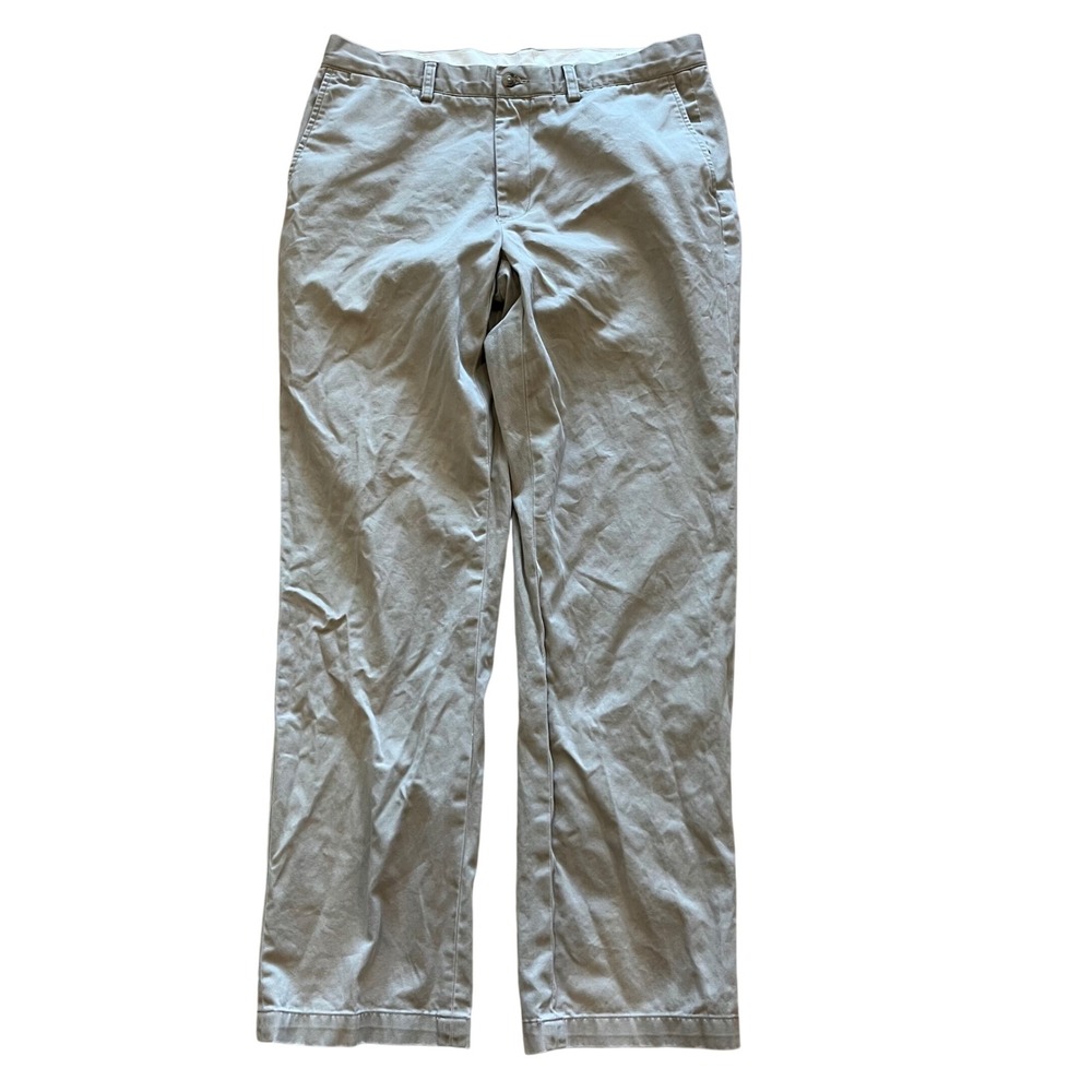 Polo Ralph Lauren Classic Fit Chino Pants Mens 34x32 Khaki Tan 100% Cotton Twill